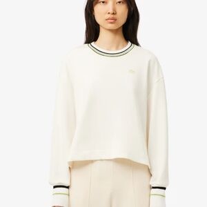 Lacoste Women's Relaxed Fit Made In France Sweatshirt Size 32 Approx XS